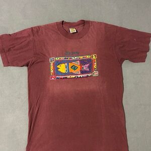 Coco Men's Burgundy and Red T-shirt
